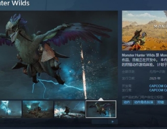 《怪物猎人：荒野》Steam页面上线 2025年发售